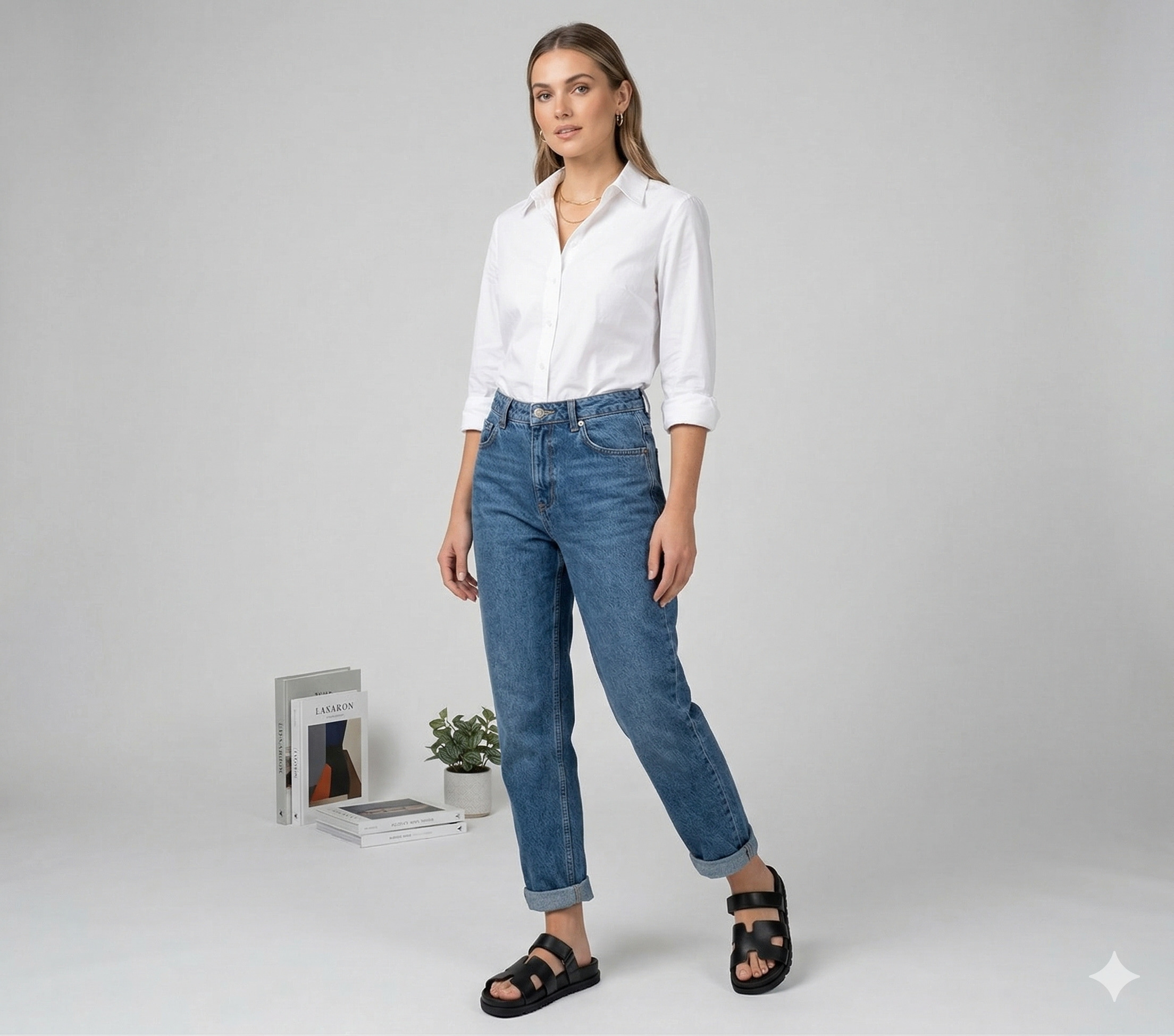 Sandale MONGOO portée par un modèle